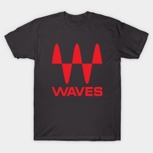 waves logo rojo T-Shirt